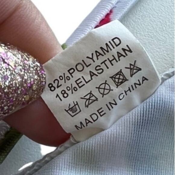 Womens White Cactus Print Bikini Swimsuit Set - Picture 12 of 13